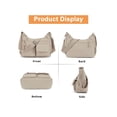 thumbnail image 3 of Gustave Crossbody Bag for Women Waterproof Nylon Shoulder Messenger Bag Anti Theft Travel Lightweight Satchel Purse Handbag Multi-Pockets - Khaki, 3 of 10