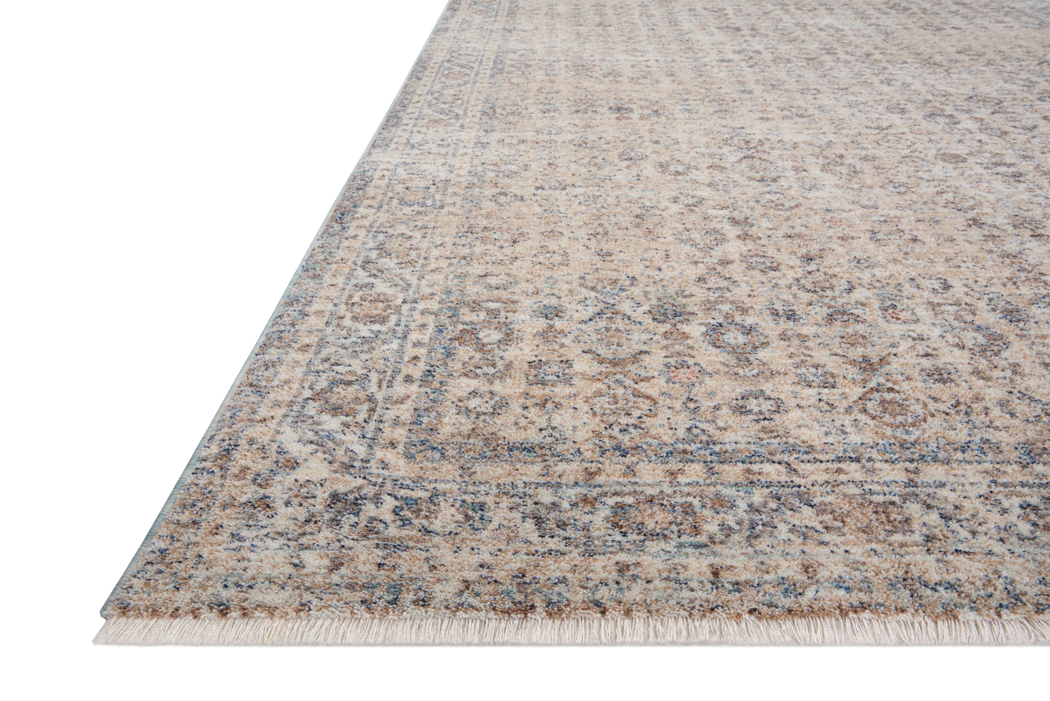 Angela Rose x Loloi Blake Beige / Denim 18" x 18" Sample Rug