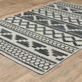 thumbnail image 3 of Oriental Weavers Torrey Indoor/Outdoor Rug - 005Y1 - 9'10" x 12'10" - in Light Grey/ Blue - Tribal Influnced Style, Water, Stain and Fade Resistant, Hose Clean, Patio, Outdoor Living Area Rug, 3 of 8