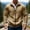 01 Khaki, variant on Mens Winter Jacket Zipper Cargo Hoodie Jacket Fleece Hooded Sweatshirt with Pockets