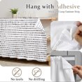 thumbnail image 6 of Black Polka Dots Small Cabinet Curtains 10"W x 11"L, Modern Abstract Aesthetics Farmhouse Art Sink Skirt Dust-Proof Short Curtain for Bathroom Vanity Storage Cubby Desk, Self Adhesive Privacy Drapes, 6 of 9