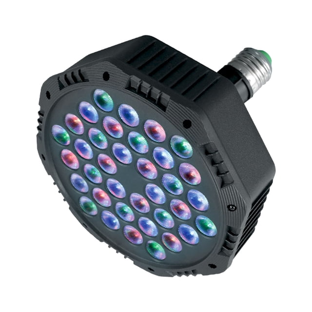 Graflsoa RGB LED Stage Light E27 Base 180° Adjustable Head Remote Control