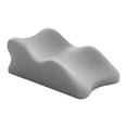 thumbnail image 2 of Almohada para piernas y rodillas, cojín de apoyo para piernas, ergonómico, liviano, suministros portátiles, almohada de espuma viscoelástica, almohada gris, 2 of 8