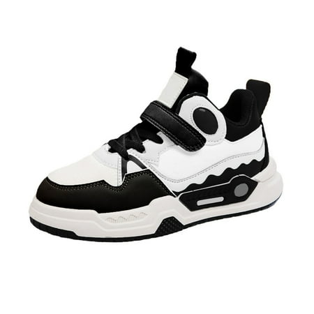 BOBOGOJP Kids Shoes Running Shoes Girls Boys Youth Mesh Jogger Athletic Sneakers (Black 6 Years)