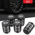 thumbnail image 2 of 5 piezas de tapas impermeables para válvula de neumático de rueda de automóvil para MINI Cooper One JCW R56 Countryman Clubman R50 R53 R58 accesorio, 2 of 5