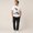 Black B, variant on Men's Live in the Moment Mountain Lake Graphic White Short Sleeve Crew Neck T-Shirt for Summer Outdoor Casual Wear