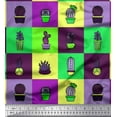 thumbnail image 1 of Soimoi Polyester Crepe Fabric Cactus Tree Decor Fabric Printed Yard 52 Inch Wide, 1 of 3