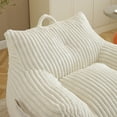 thumbnail image 3 of Jopath Giant Bean Bag Chair,Giant Plush Bean Bag Chair For Adults With Armrests And Footstool,Cozy Fluffy Cloud Mini Couch For Living Room, Bedroom & Dorm White, 3 of 8