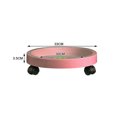 thumbnail image 2 of Removable Flower Pot Tray Universal Wheels Round Plastic Tray Flower Pot Rack Plant Stand, 2 of 2