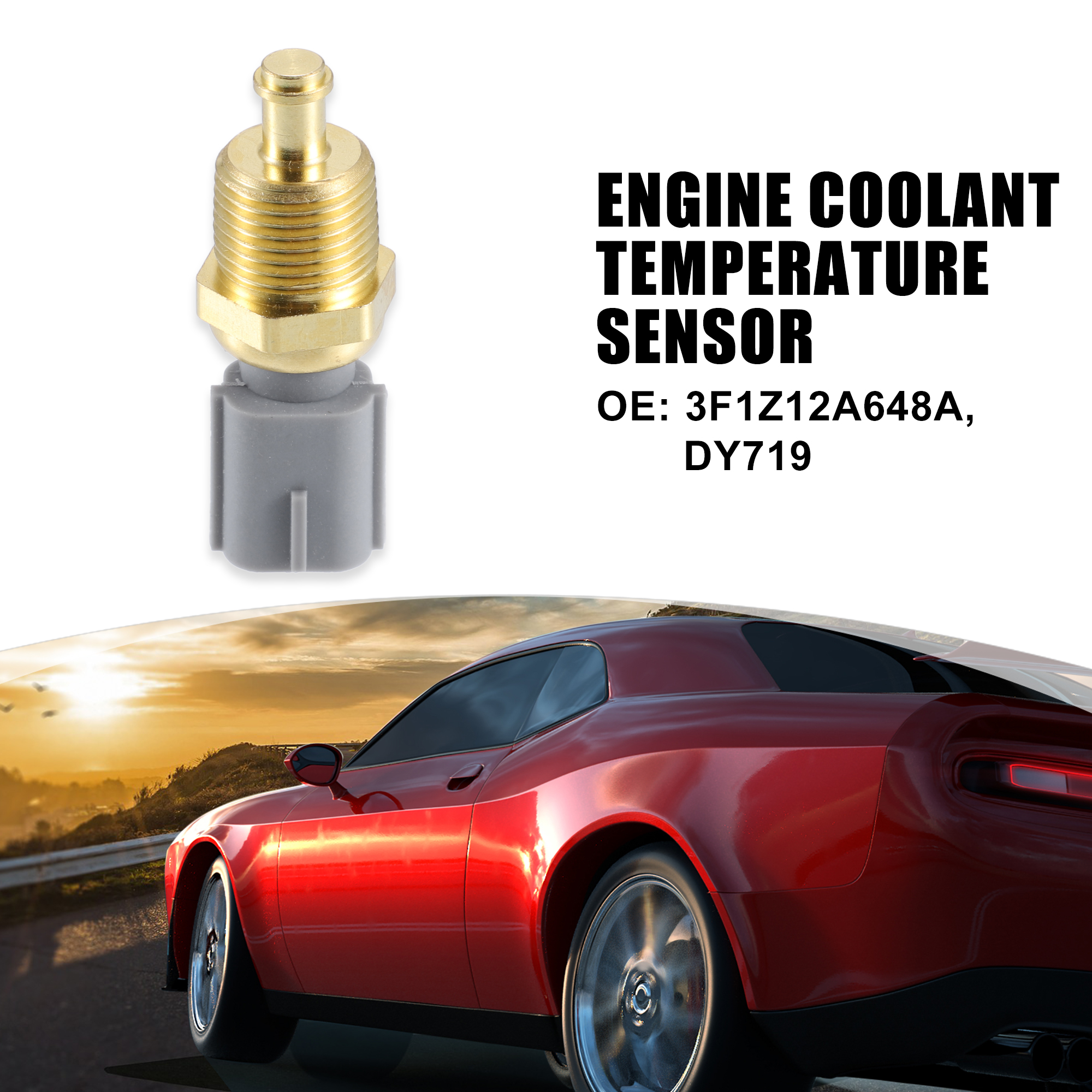 3F1Z12A648A Engine Coolant Temperature Sensor Temp Sender for Ford for Mustang - image 2 of 6