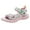 Pink, variant on TOWED22 Girls Sandals Open Toe Flat Sandals Summer Dress Shoes Toddler Little Kid Wedding Party（Blue,12.5）