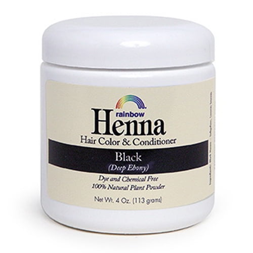 Rainbow Research Henna Hair Color And Conditioner, Black, 4 Oz