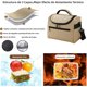 thumbnail image 2 of Lonchera Térmica Impermeable con correa - Bolsa de Almuerzo Aislante con Capacidad Grande, Antifugas y Fácil de Limpiar Hielera Portátil para Trabajo/Picnic/Viajes (Caqui), 2 of 4