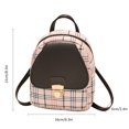 thumbnail image 4 of Mini Backpack Bag For Teenage Plaid Shoulder Bag Girls Backpack, 4 of 6
