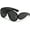 Black, variant on Punk Sunglasses Women Men Hip Hop One Piece Sun Glasses UV400 Shades Mirror Eyewear