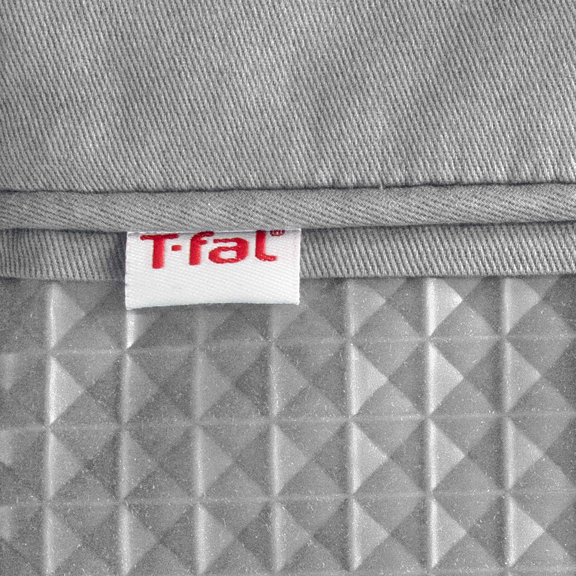 T-fal Flexible Waffle Silicone Oven Mitts, Set of Two, Gray