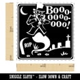 thumbnail image 2 of Ghost Boo Jeering Halloween Self-Inking Rubber Stamp Ink Stamper - Fuchsia Ink - Small 1 Inch, 2 of 7