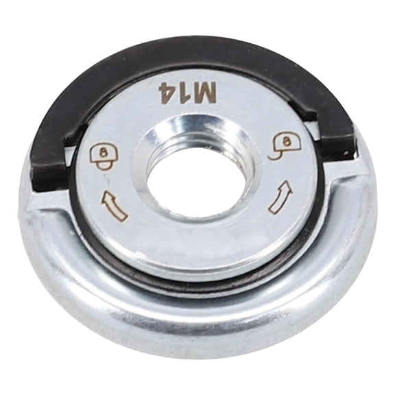 Pitycbo Locking Pressing Plate M14 Thread Angle Grinder Flange Nut Self Locking Pressure Plate Iron Construction Power Tools Accessory Suitable for Workshop U