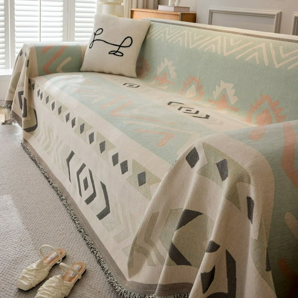 Nvzi Couch Cover Chenille Sofa Covers Combination Sofa Towel Cover for Living Room Sofa Easy Fit Washable Furniture Sofa Protector 70.87*59.06inch (Style A)
