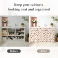 thumbnail image 6 of Maple Leaves Sink Skirt Curtain 32''x55'', Famrhouse Botanical Rutsic Fall Cream Cabinet Door Curtain Pantry Utility Curtains, Bathroom Kitchen Laundry Privacy Drape Waterproof Dishwasher Curtains, 6 of 9