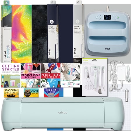 Cricut Explore 3 Cutting Machine with EasyPress 3 Heat Press and HTV Materials Bundle