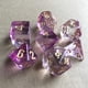 thumbnail image 3 of 7 piezas poliédricas D8 D10 D12 D20, juguetes de entretenimiento para jugar, juego de mesa familiar. Púrpura, 3 of 4