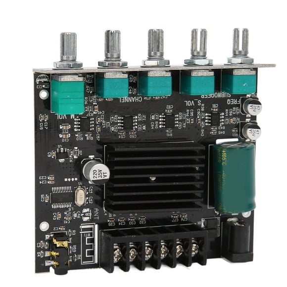 Sound Board, Subwoofer Stereo BT Board 2.1 Channel High Power For 15-100W 4-8 Ohm Speakers