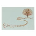 thumbnail image 1 of Autumn Cutting Board, Maple Tree in the September with Swirled Music Sheet and Notes Warm Colored Design, Decorative Tempered Glass Cutting and Serving Board, in 3 Sizes, by Ambesonne, 1 of 2