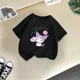 thumbnail image 3 of Bonita camiseta de dibujos animados de verano para niños y niñas, camiseta Kulomi con estampado creativo, informal, estilo urbano, Y2K, camiseta transpirable de cuello redondo para niños y niñas, 3 of 5