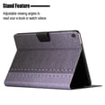 thumbnail image 5 of SaniMore for Lenovo Tab M10 (TB-X505F/TB-X605F) 10.1" 2022 Case, Auto Sleep/Wake, PU Leather Patchwork Magnetic Wallet Cover Support Card Slot & Kickstand Shockproof Protective Shell, Gray, 5 of 7