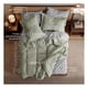thumbnail image 3 of Set Edredón Matrimonial + Funda De Almohada + Sábanas 7 Pzas Real Textil Verde - Gris, 3 of 8