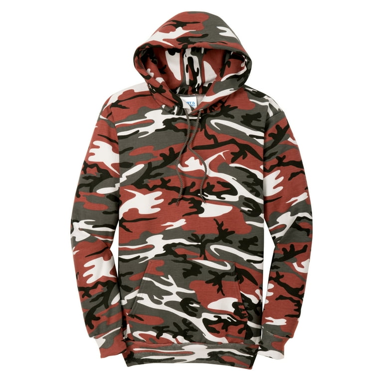 Red hotsell camouflage hoodie