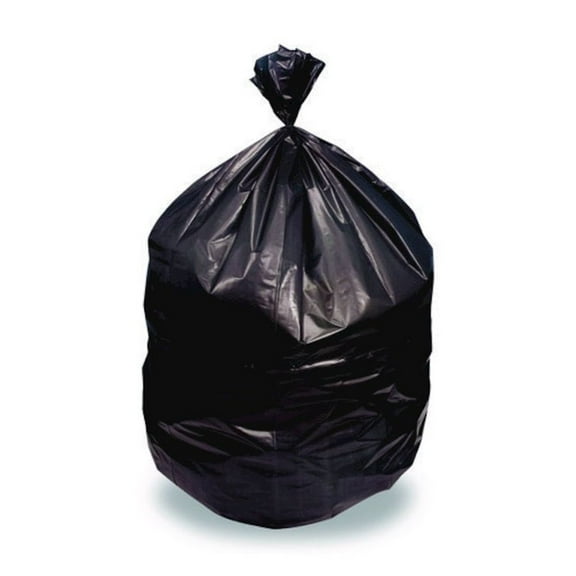 46 in. x 50 in. 1.5 mil 56 Gallon Linear Low-Density Can Liners - Black (100/Carton)