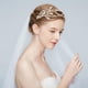 thumbnail image 3 of De De Imitación De Cristal Hojas Nupcial Tiara Boda Joyería Para El Cabello Oro Gloria Venda nupcial de la boda, 3 of 9