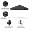 thumbnail image 4 of Gaderth Tente à Auvent Escamotable 3x3 m, Auvent Extérieur Instantané Robuste avec Installation en une Pression, 3 Hauteurs Réglables, Sac à Roulettes Portable et Sacs de Sable pour Plage, Patio, Camping, Marché, 4 of 6