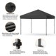 thumbnail image 3 of Carpa Plegable Negra para Exteriores 3x3 metros - Toldo Pop Up con Montaje Fácil por Una Perfil - 3 Alturas Ajustables - UPF 50+ Impermeable - Incluye Bolsa de Transporte y 4 Bolsas de Peso, 3 of 6