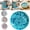 Blue, variant on Premium Ceramic Garlic Grater Plate, Embossed Design and Style - For Garlic, Ginger, Chocolate, and more