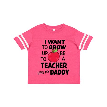 

Inktastic I Want To Grow Up To Be a Teacher Like My Daddy Gift Toddler Boy or Toddler Girl T-Shirt