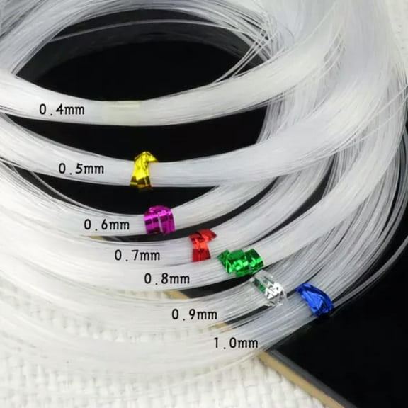 U8MO 0.4-1.0mm Jewelry Making DIY Nylon Non Stretch Beading Strings Cord Fishing Wire-0.6mm~35M