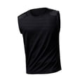 thumbnail image 4 of LEKWK Mens Cooling Shirt Sleeveless Athletic Crewneck Textured Mesh Panel Tank Top Lightweight Breathable Quick Dry Tees Workout Gym Running Tops Black XXXXXL, 4 of 6