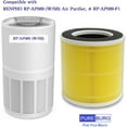 thumbnail image 2 of Filtre de Remplacement RP-AP089 Compatible avec RENPHO RP-AP089-F1 Convient aux Purificateurs d'Air RP-AP089W RP-AP089B, Lot de 2 H13 HEPA au Charbon Activé 2-en-1, 2 of 6