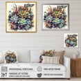 thumbnail image 4 of Designart "Green Red Cactus Scenery III" Floral Cactus Wall Art Living Room, 4 of 5