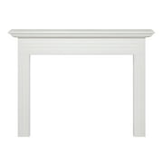Pearl Mantels Newport Furniture For Your Fireplace, Premium White MDF Mantel Surround, Crisp White Paint, Interior Opening 48"W x 40"H