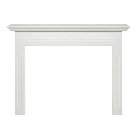 

Pearl Mantels Newport Furniture For Your Fireplace Premium White MDF Mantel Surround Crisp White Paint Interior Opening 48 W x 40 H