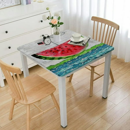 

TIAOTIAOHOU Watermelon Flag Art Square Tablecloth Made of Waterproof Resistant 100% Polyester Fiber - Wrinkle Resistant Fabric - Pack of 1 - Size: Standard 36 *36