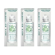 Biotrue Hydration Plus Contact Lens Solution, Multi-Purpose Solution for Soft Contact Lenses, 4 FL OZ - 3 Pack