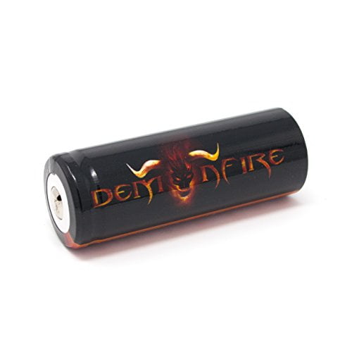 4 Piece IMR 18500 1300mAh 3.7V High Drain LiMn Demonfire Rechargeable Battery with Button Top 