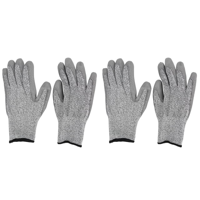 2 pares de guantes de jardinería impermeables, resistentes a cortes, guantes protectores de trabajo reutilizables