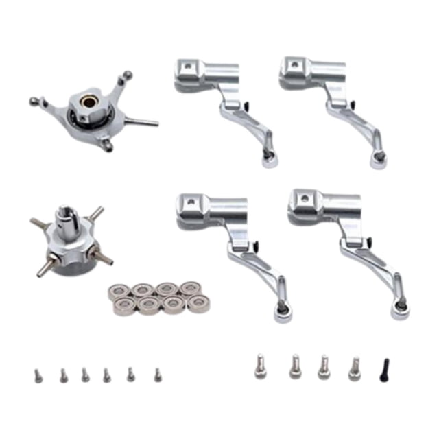 Juego de placa transversal para helicóptero RC, repuestos de repuesto, fácil de instalar, práctico accesorio para avión RC, clip de cuchilla para K124 Plata