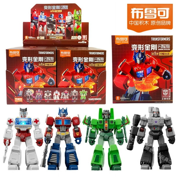 Blokees Transformer Shockwave Bloques de construcción Optimus Prime Bumblebee Figura de acción Juguetes transformables Modelo de robot Regalo para niños
